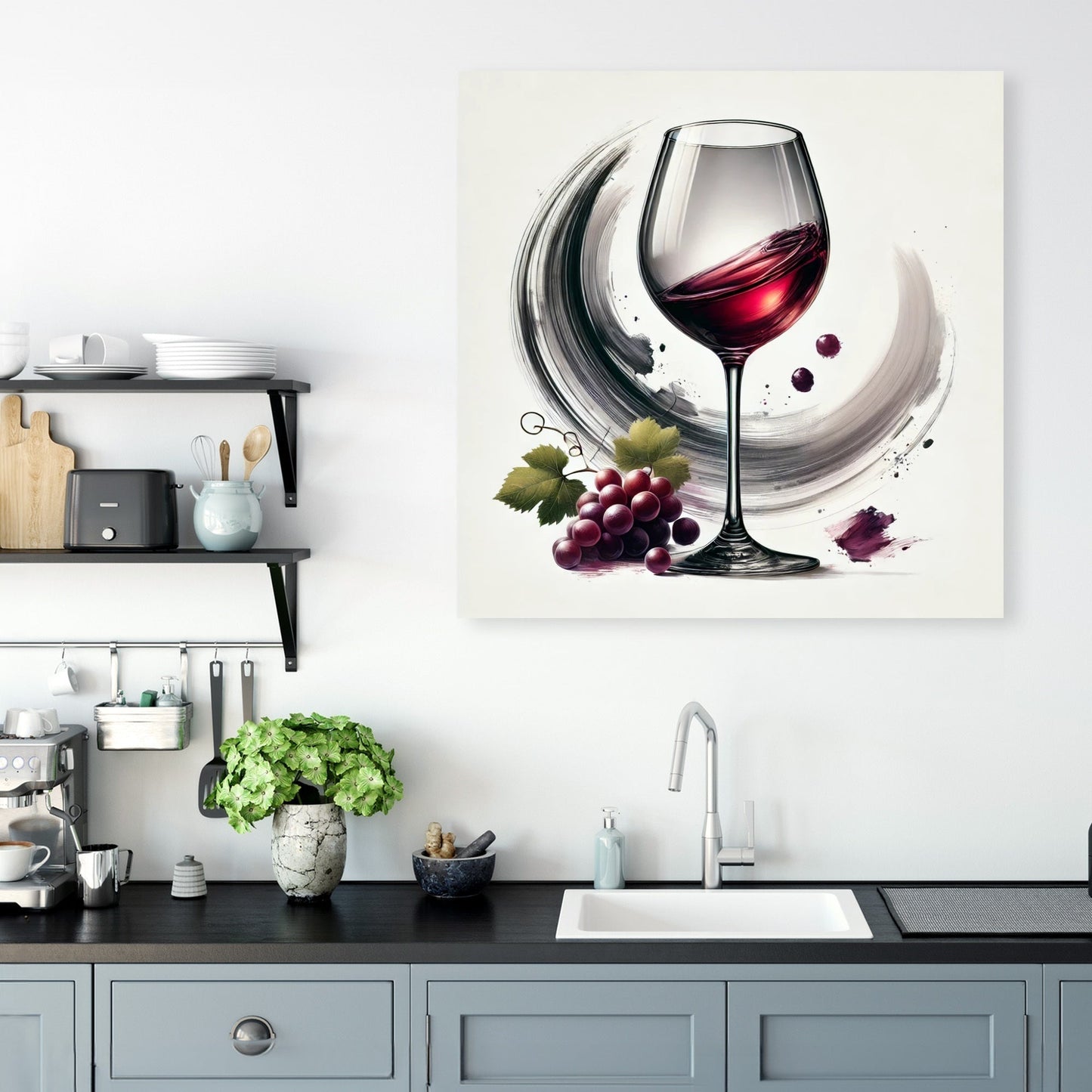Wine Art Sophistication Canvas
