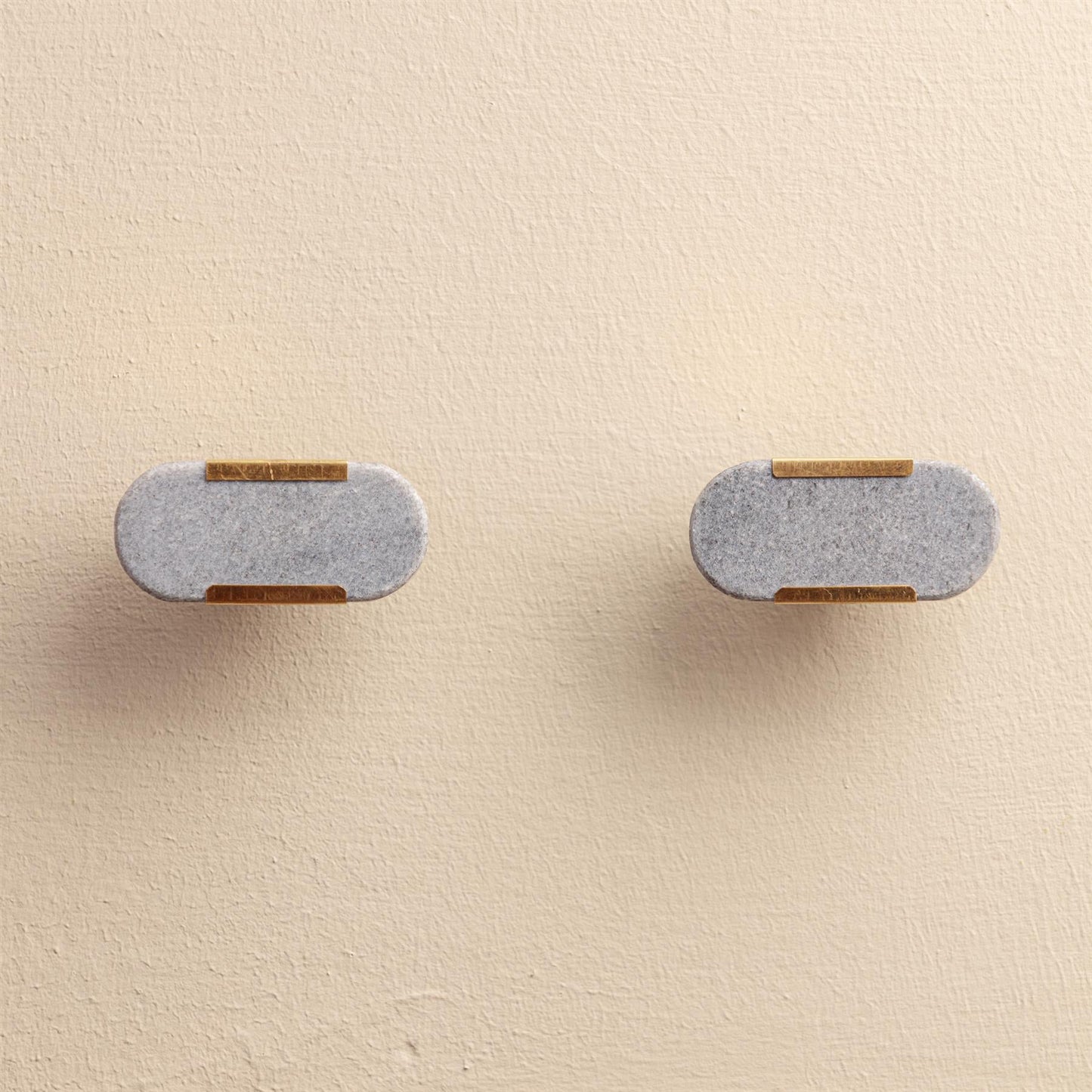 Ruhi Blue Stone Brass Drawer Knobs