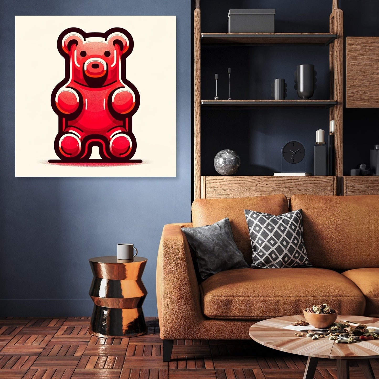 Simple Gummy Bear Canvas