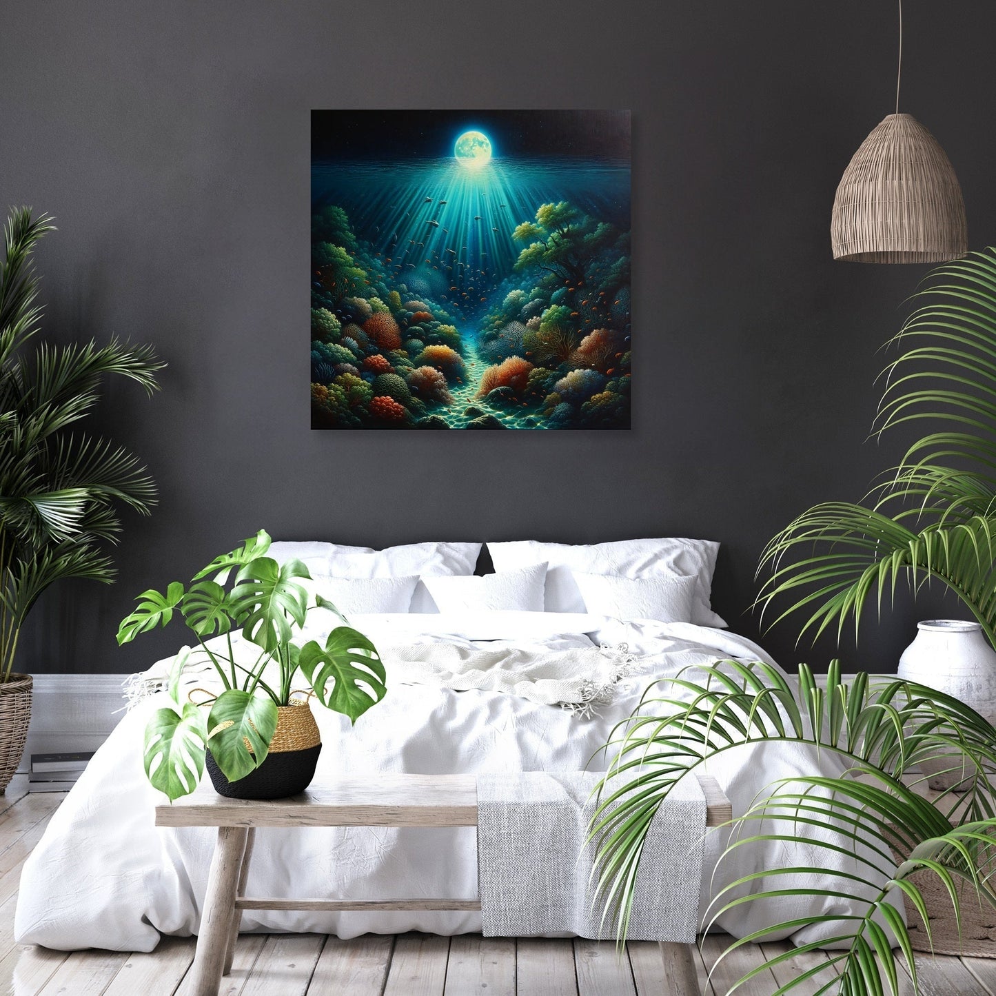 Moonlit Reef Canvas