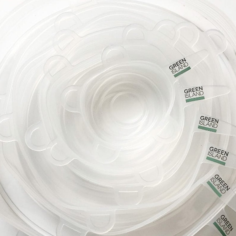 Air Tight Stretchy Silicone Lids - 6 Pack