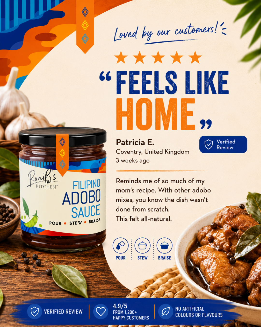 Filipino Adobo Sauce |Cooking Sauce | 190ml