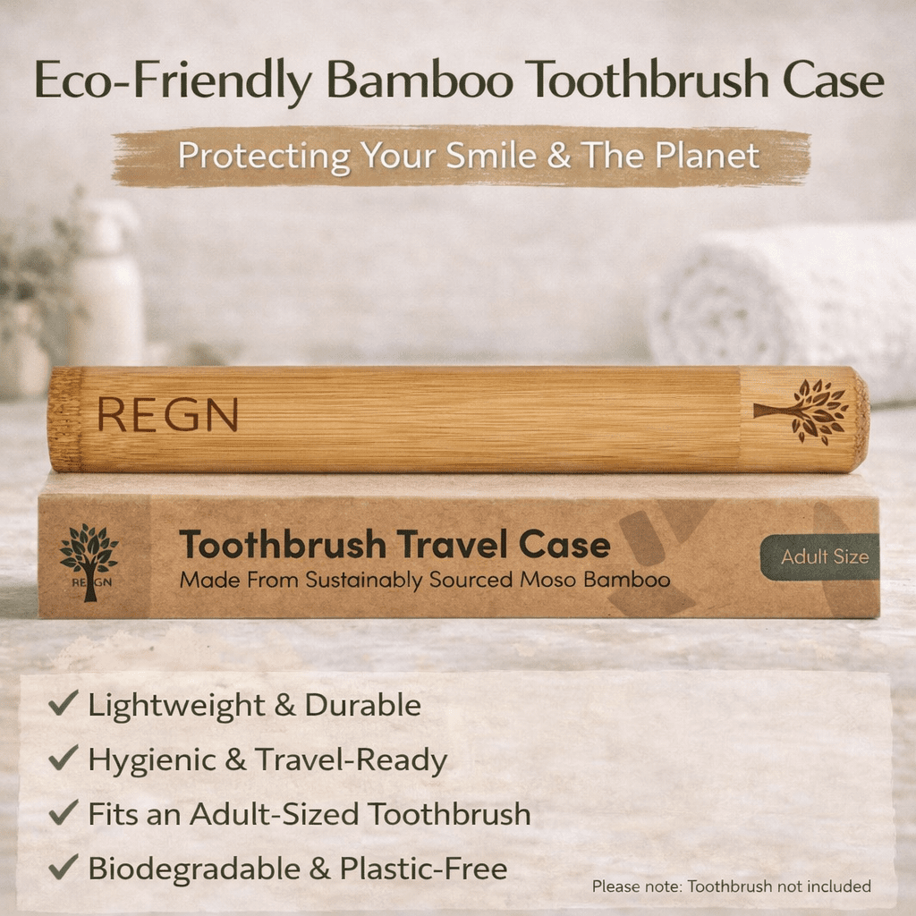Adult Bamboo Toothbrush Case | Plastic Free Eco Case