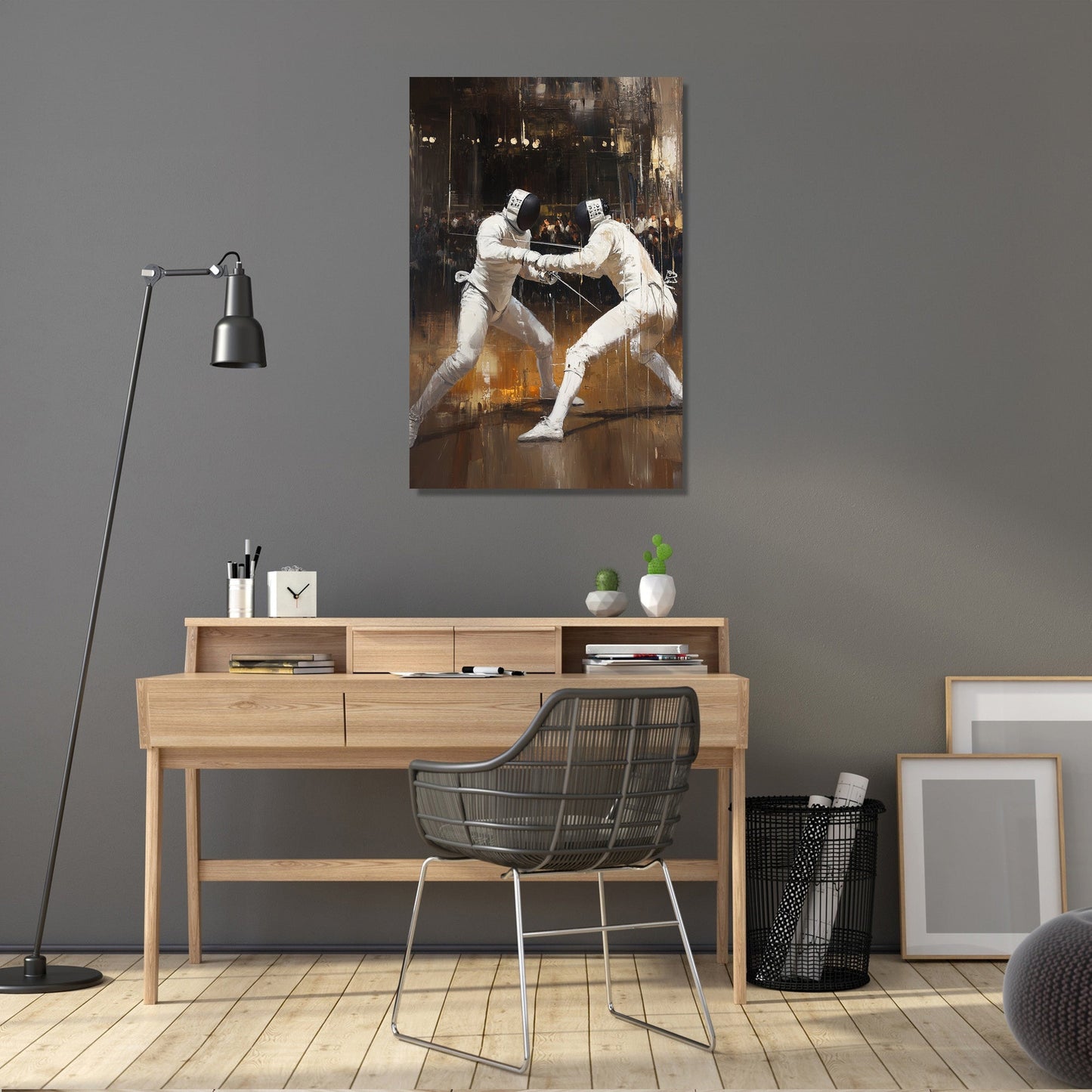 Fencing Duel Canvas