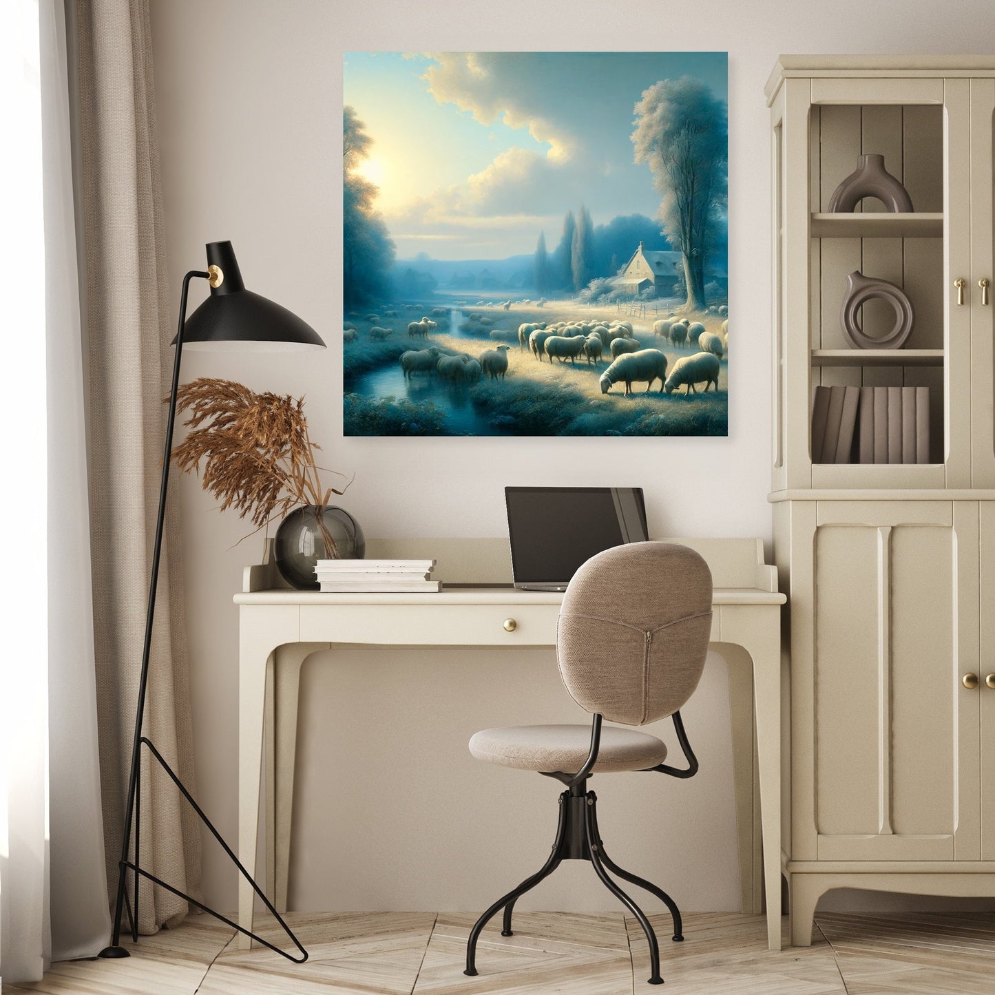 Classical Pastoral Sheep Canvas