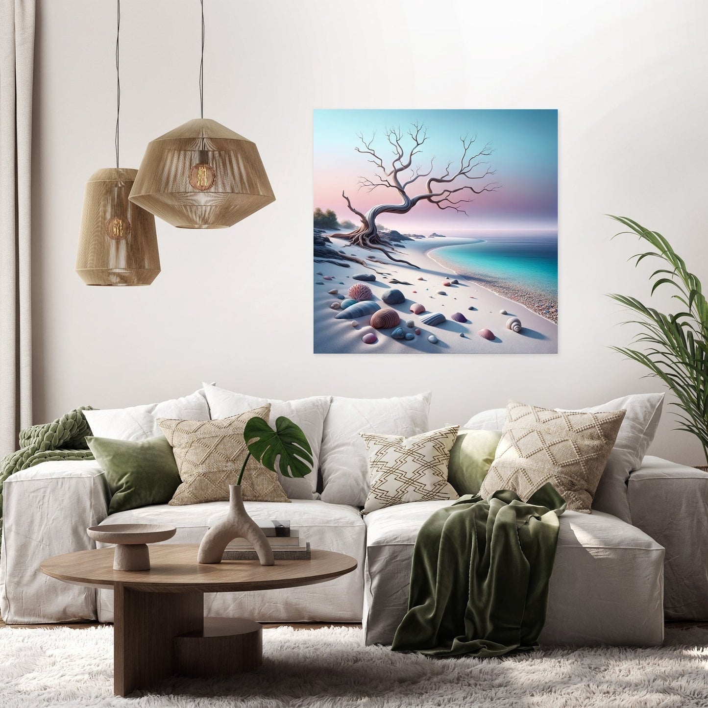 Serene Shoreline Canvas