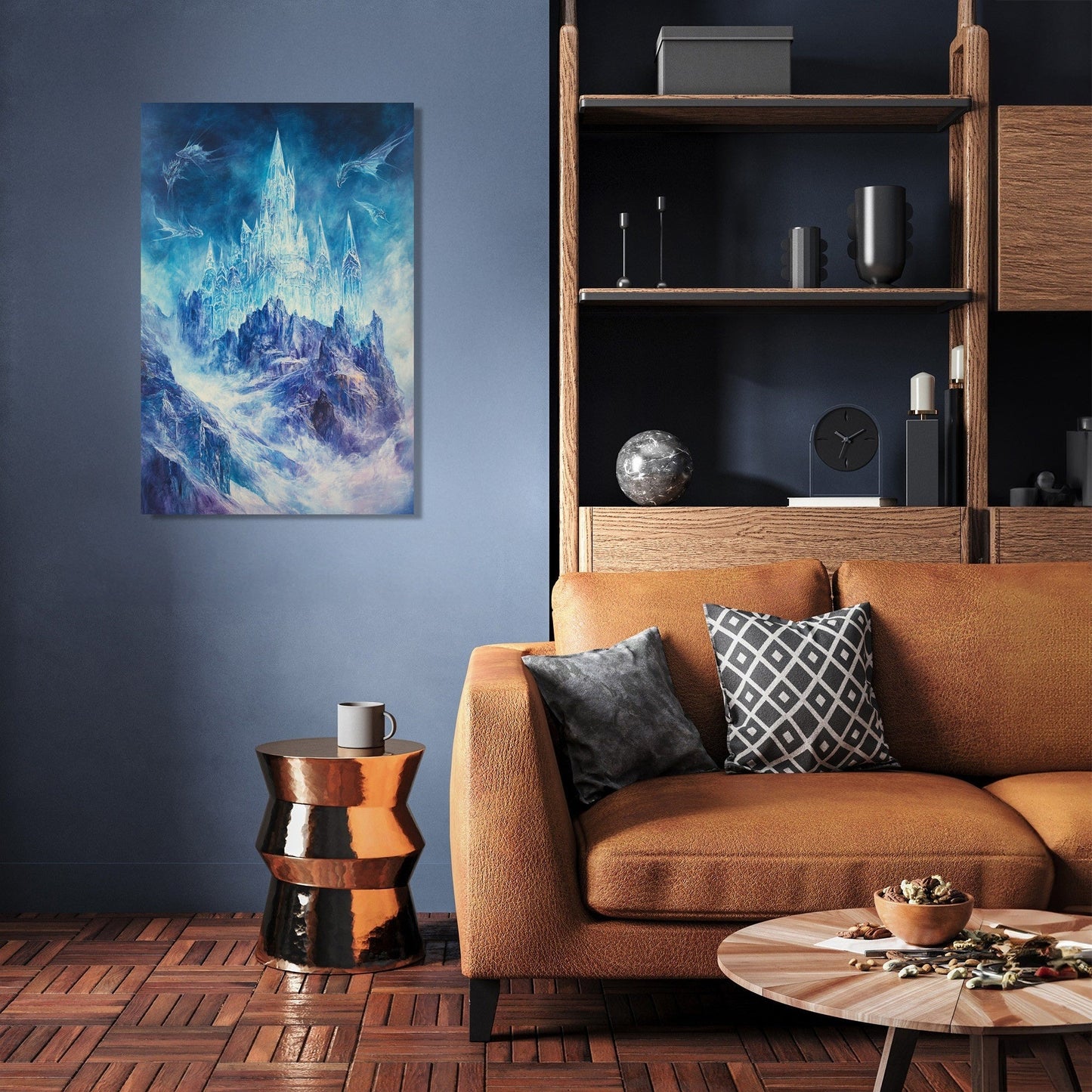 Enigmatic Crystal Castle Canvas