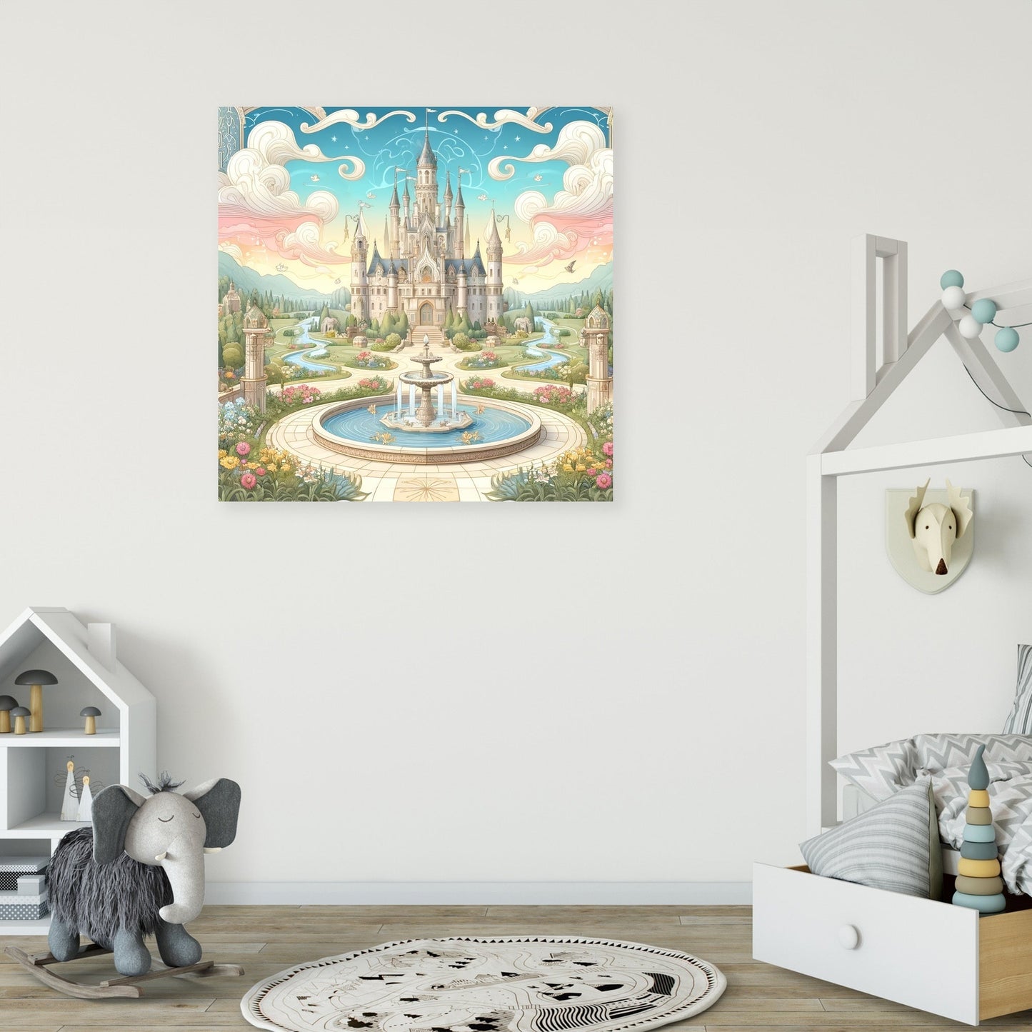 Mystical Fairy-Tale Castle Canvas