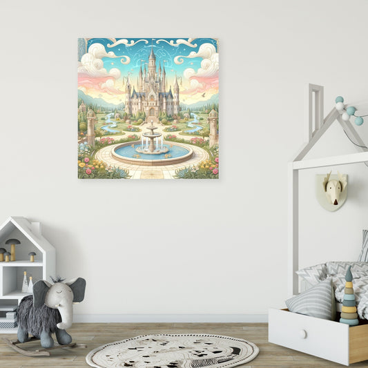 Mystical Fairy-Tale Castle Canvas