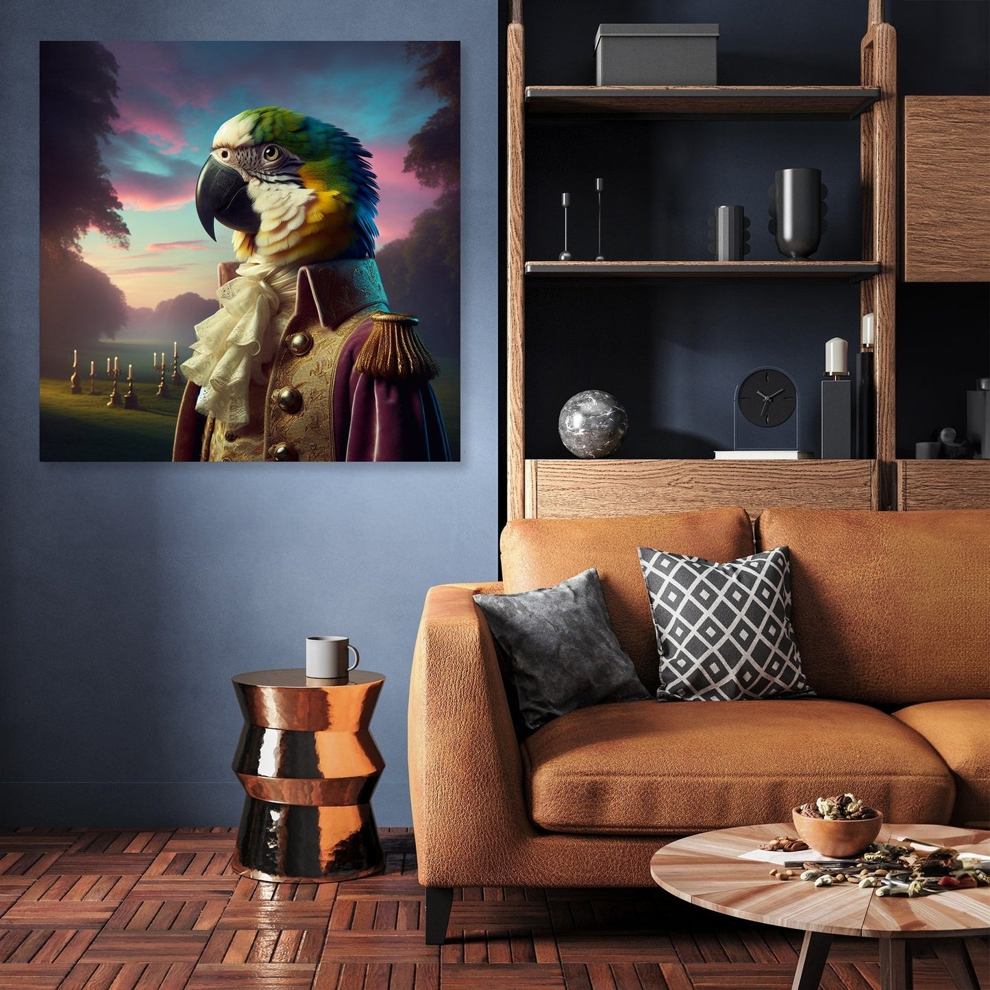 Regal Parrot Majesty Canvas