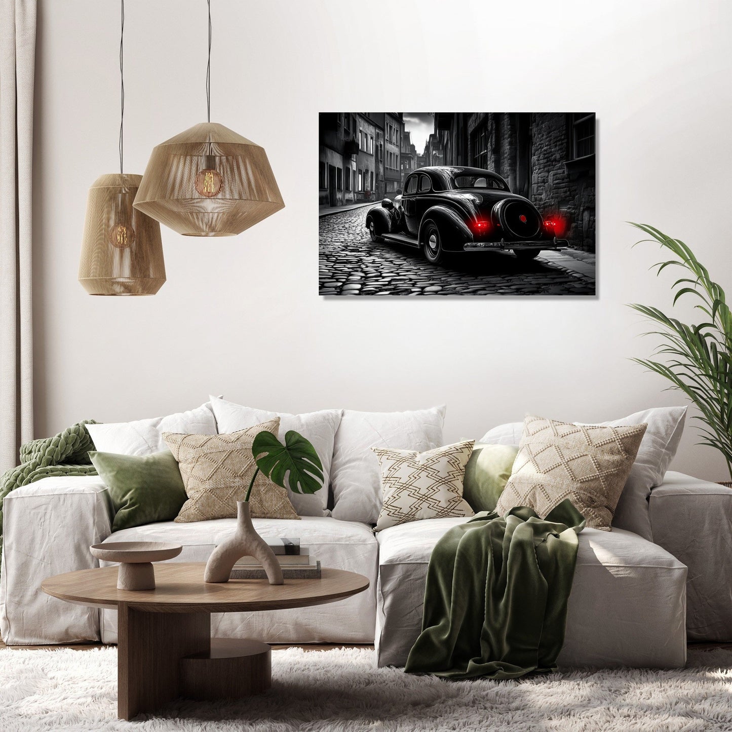 Crimson Echoes Canvas