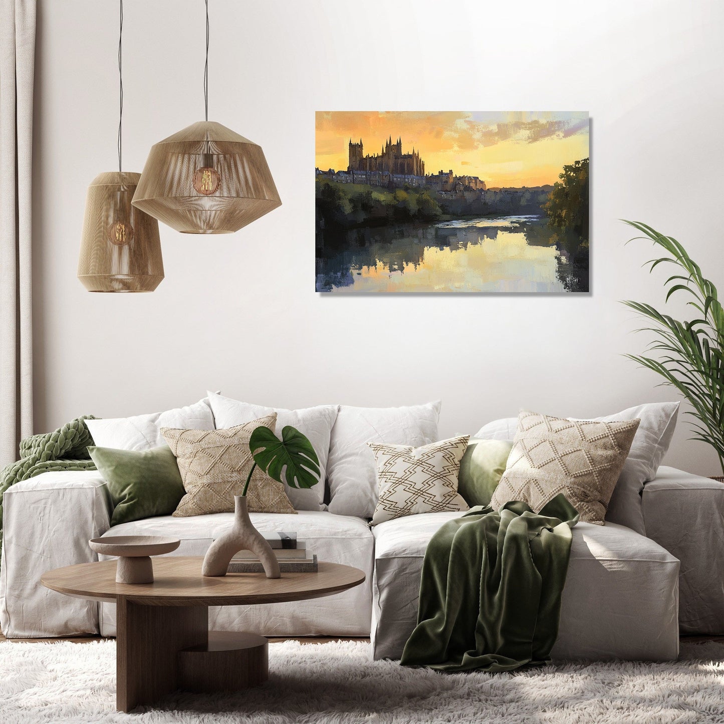 Durham Dusk Reflections Canvas