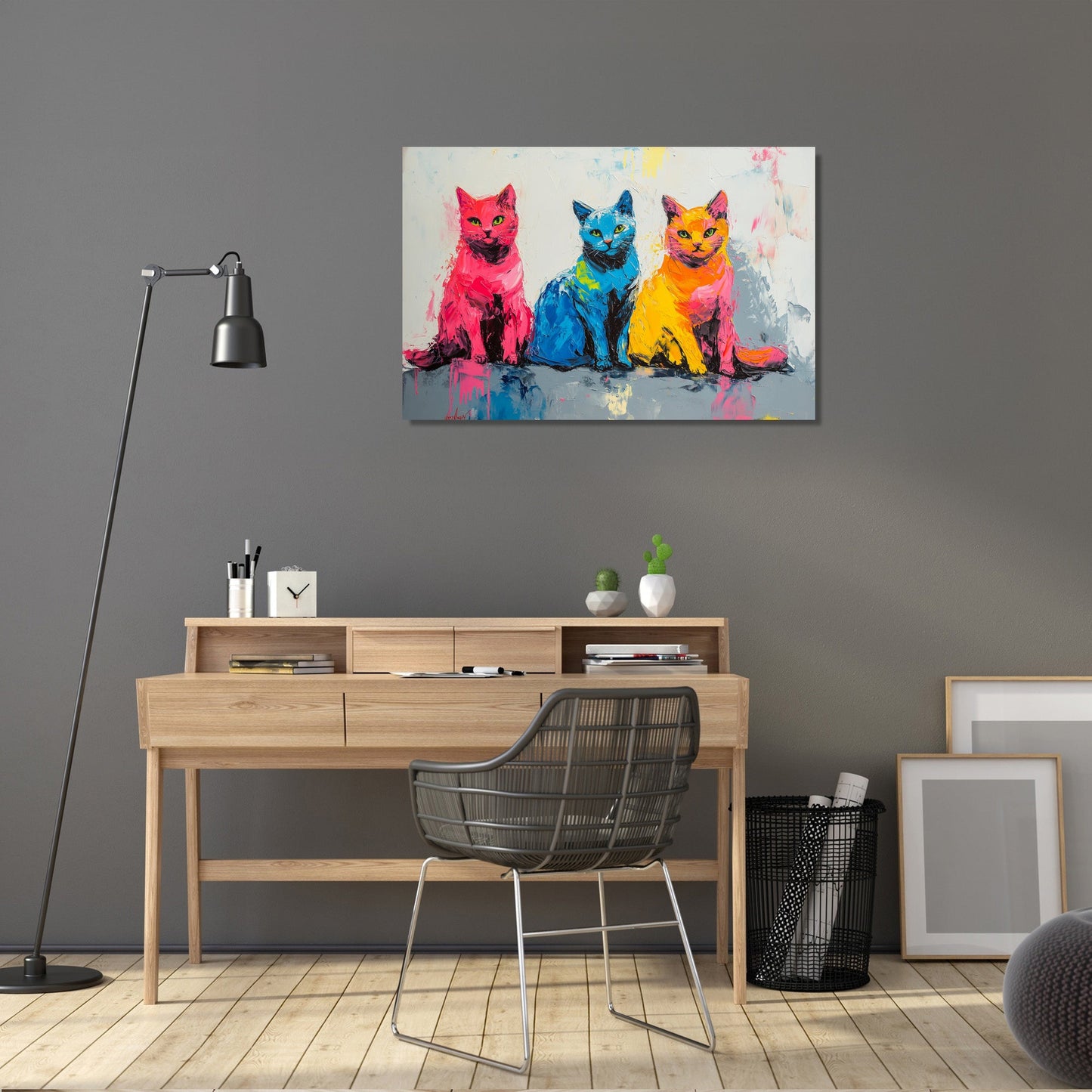 Whiskered Trio Canvas