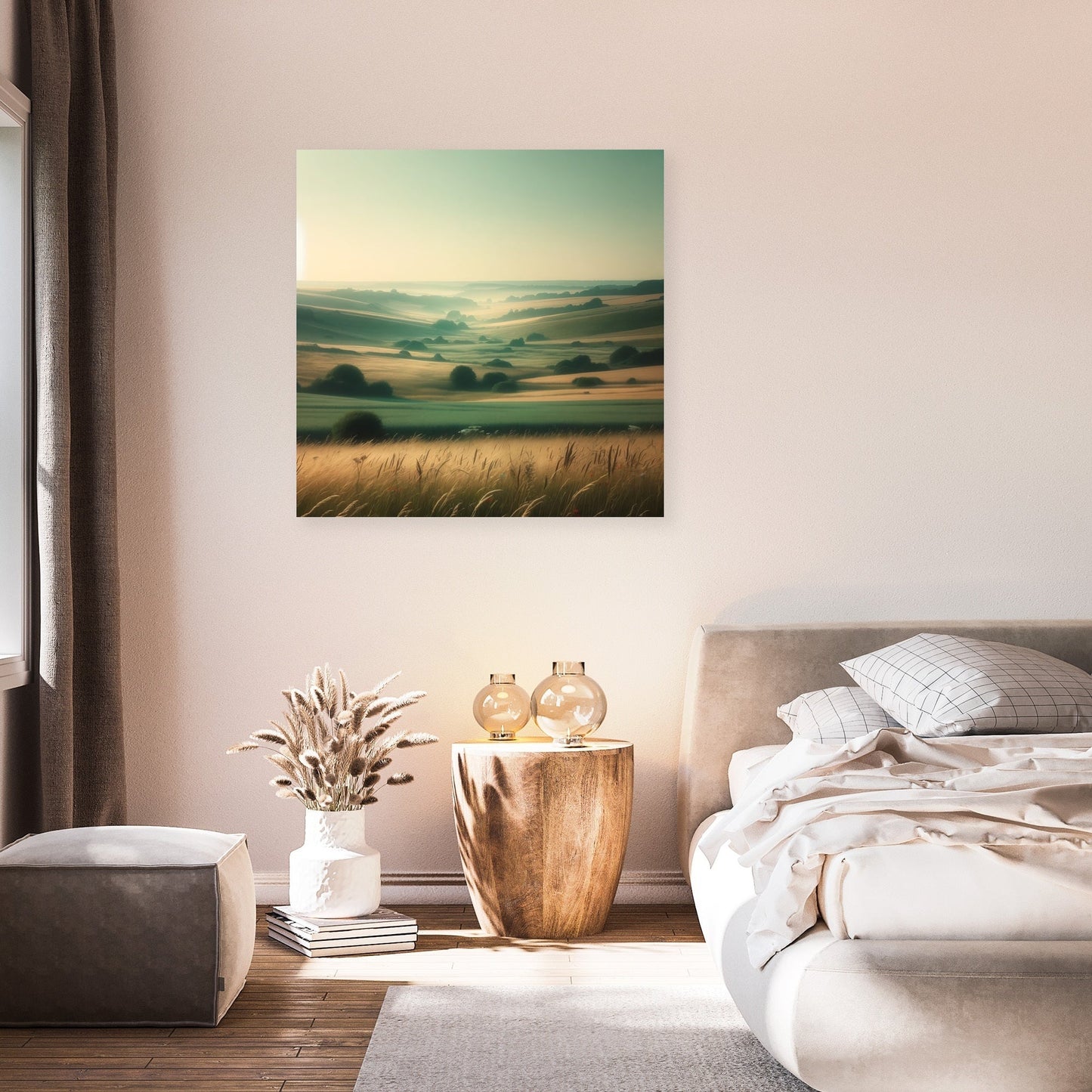 Hazy Summer Countryside Canvas