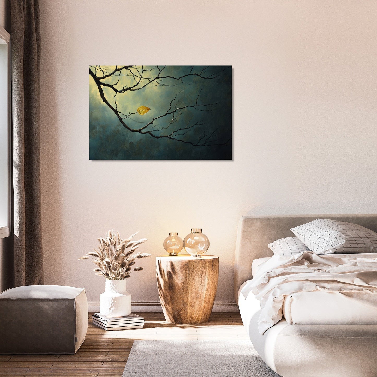 Solitary Leaf Canvas
