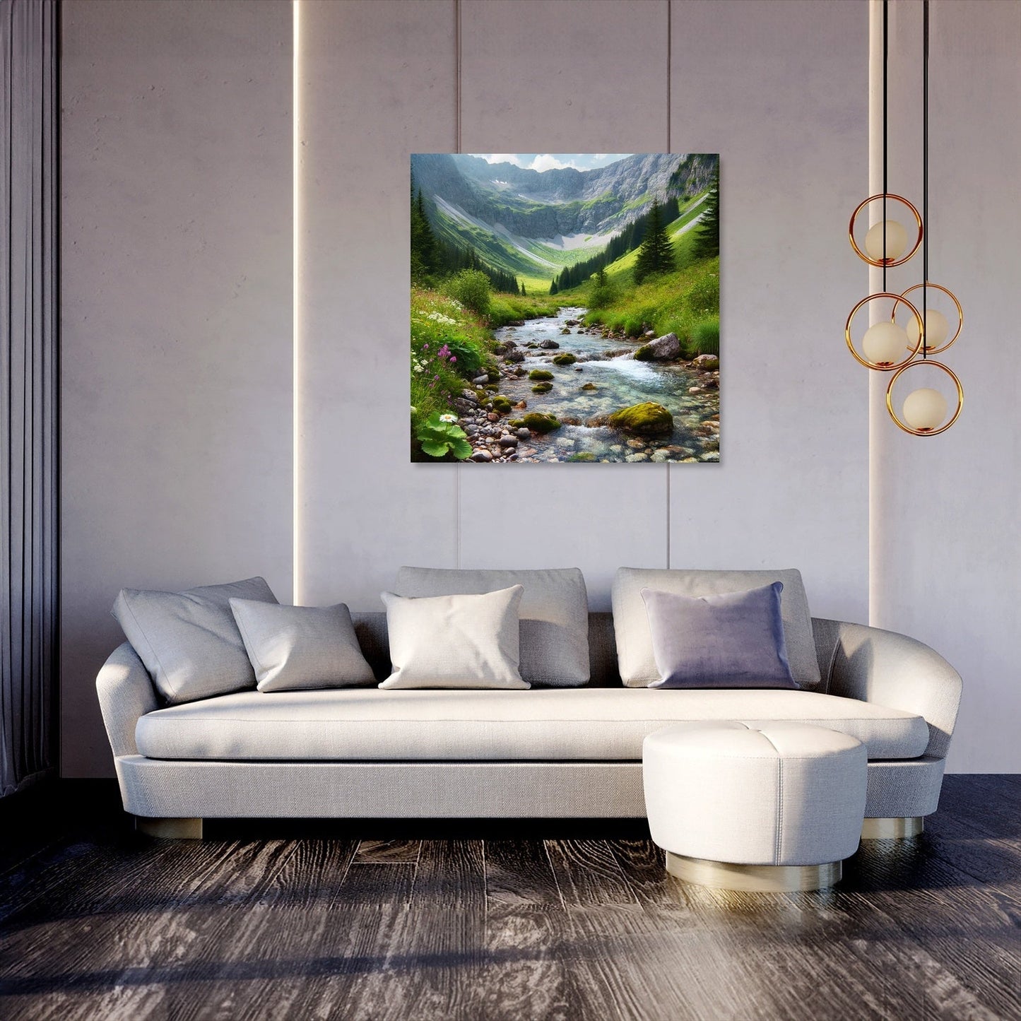Mountain Stream Canvas