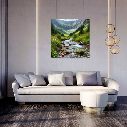 Mountain Stream Canvas
