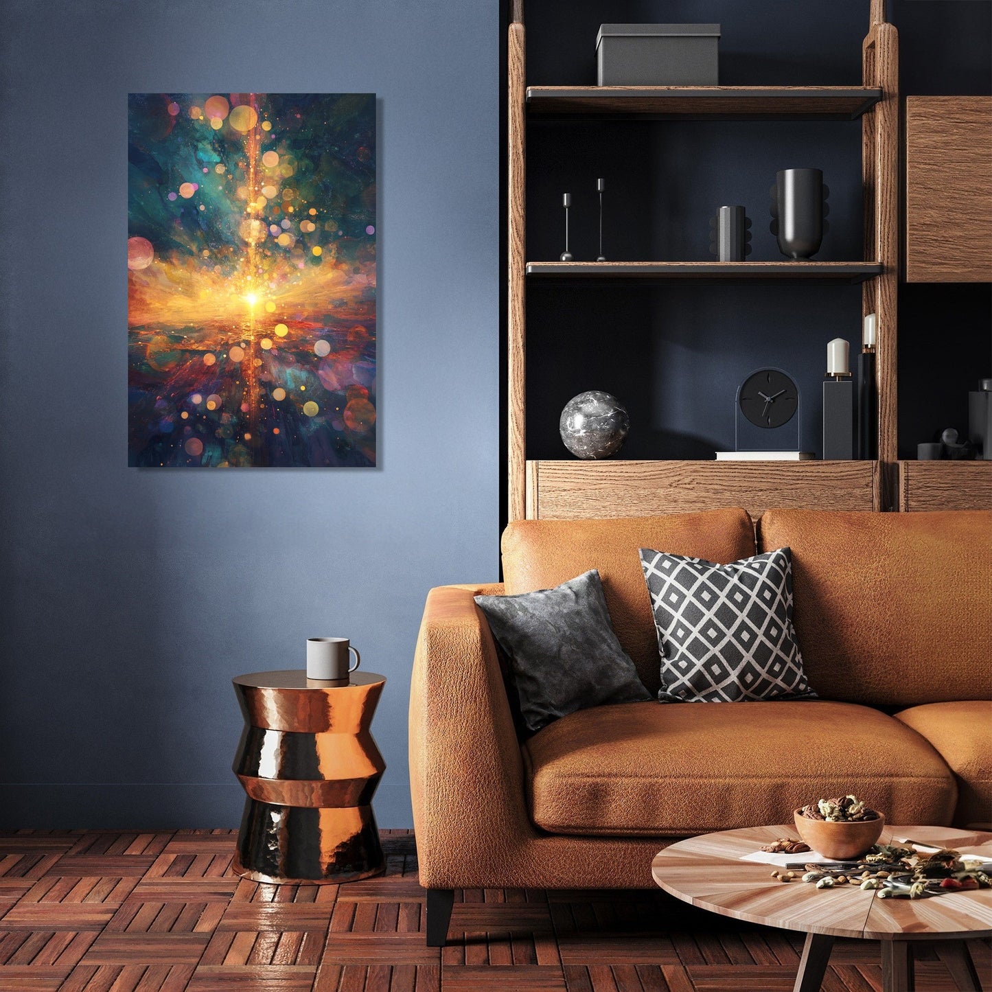 Celestial Beam Odyssey Canvas