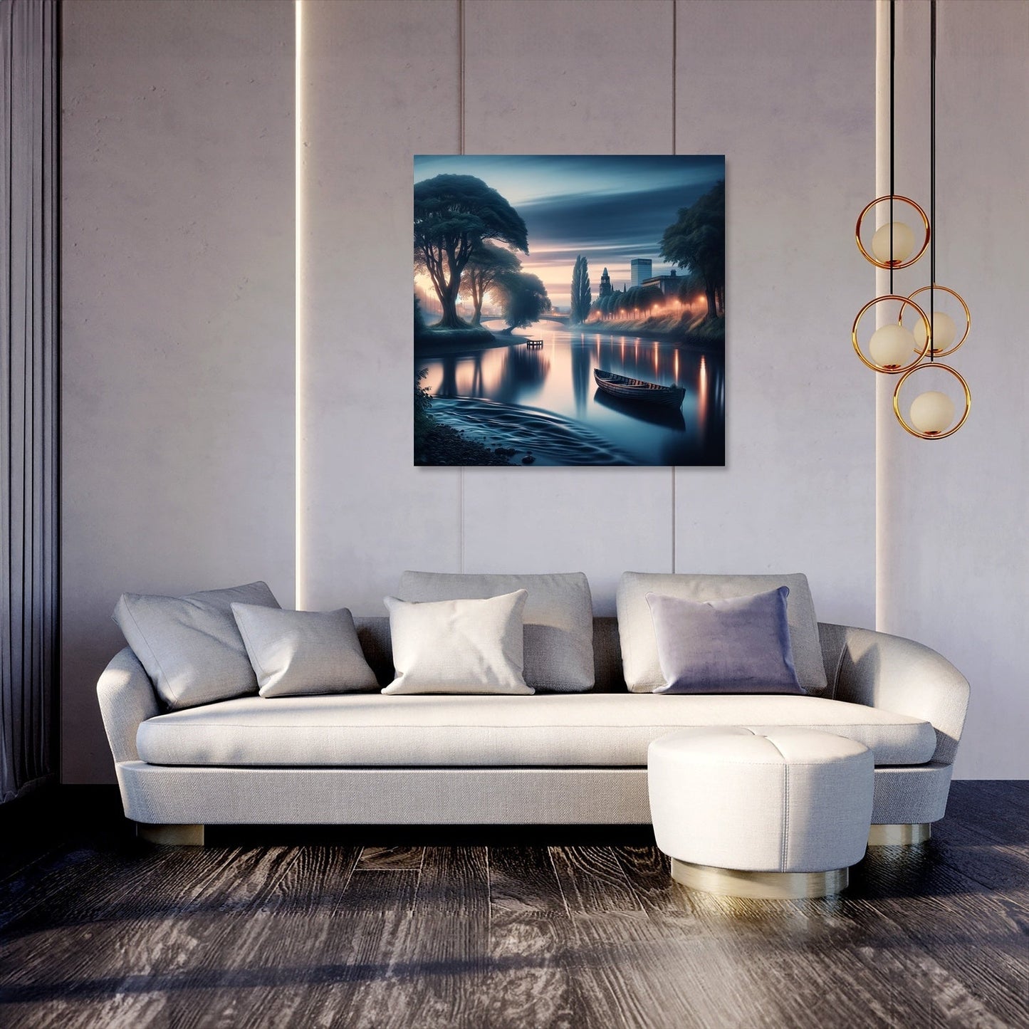 Belfast Whispers of the Lagan Canvas