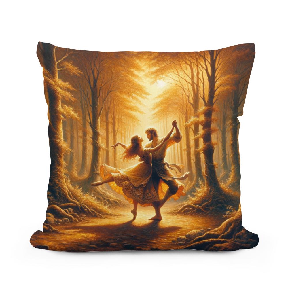 Enchanted Forest Waltz Cotton Cushion