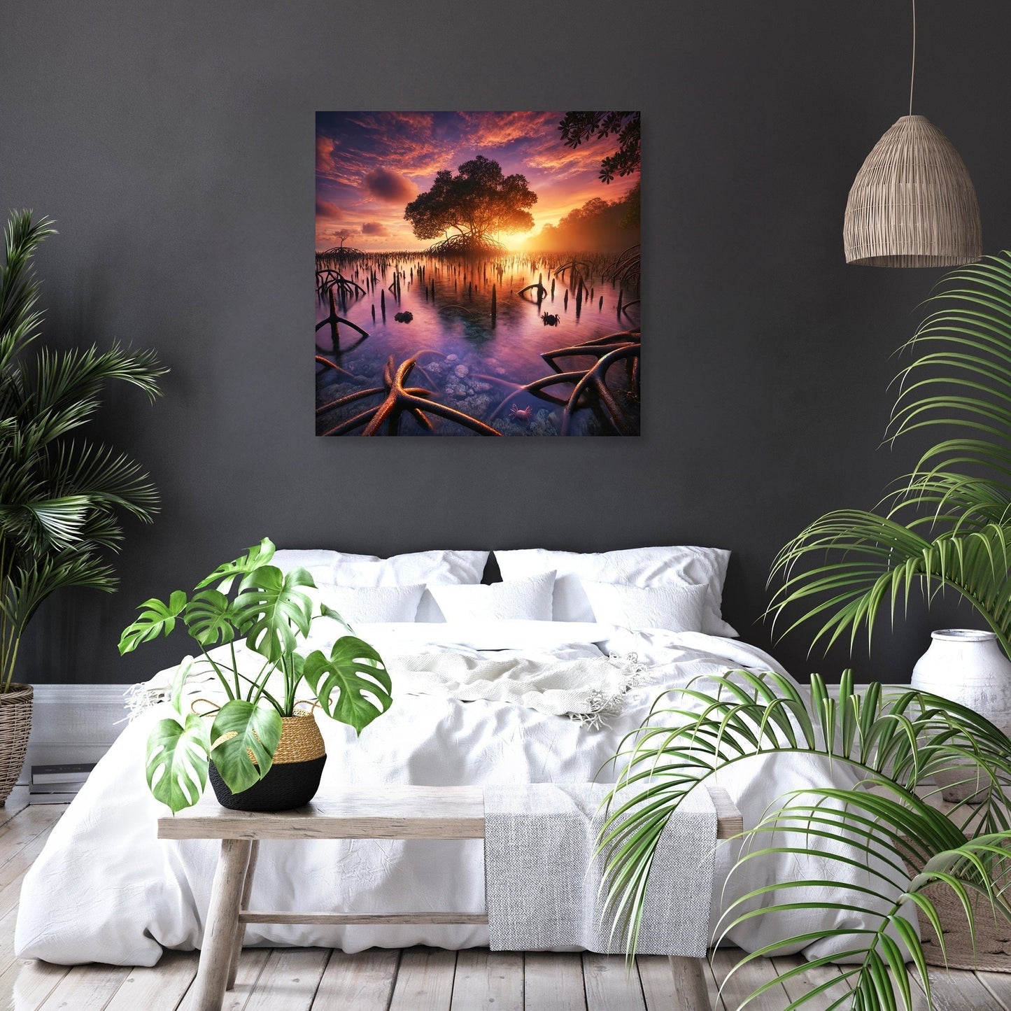 Sunset Mangrove Canvas