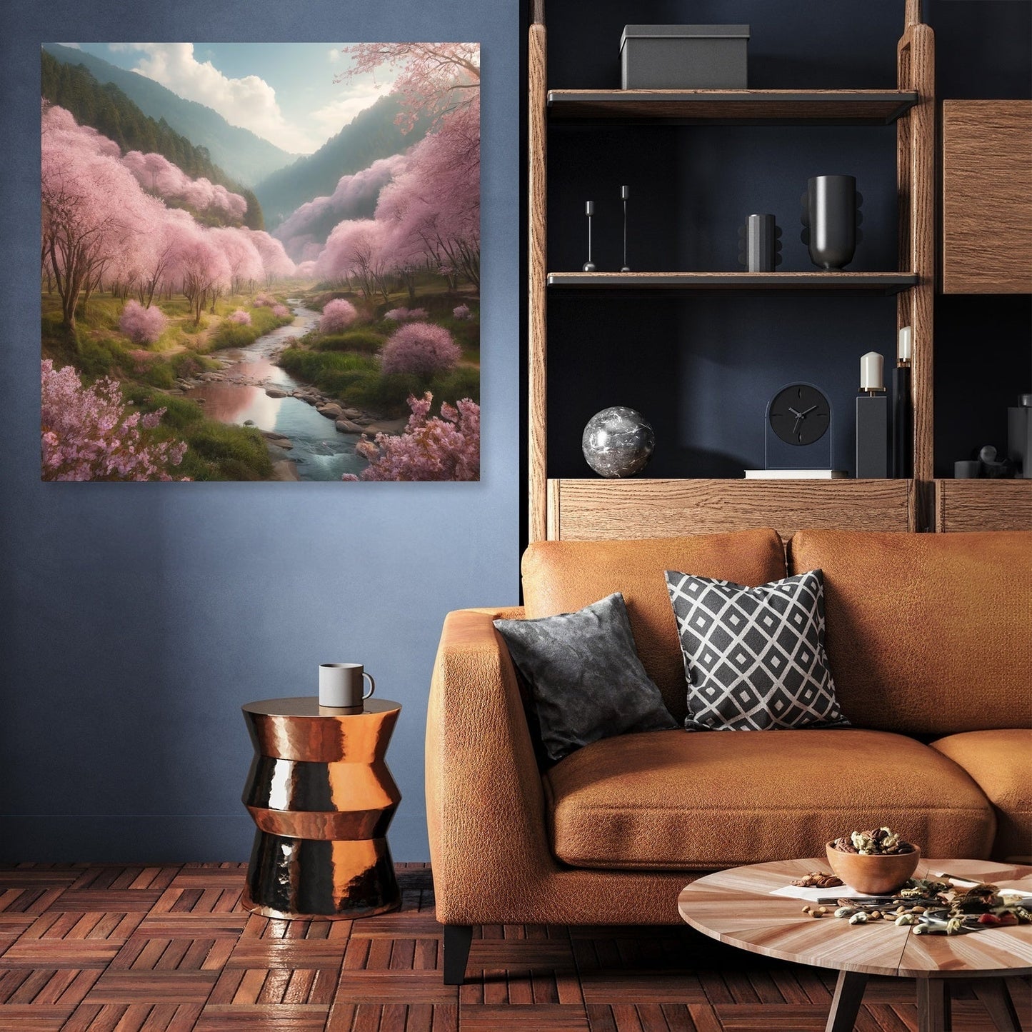 Cherry Blossom Valley Canvas