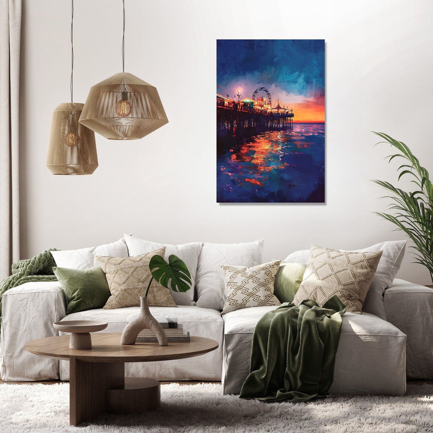 Brighton Pier Twilight Canvas