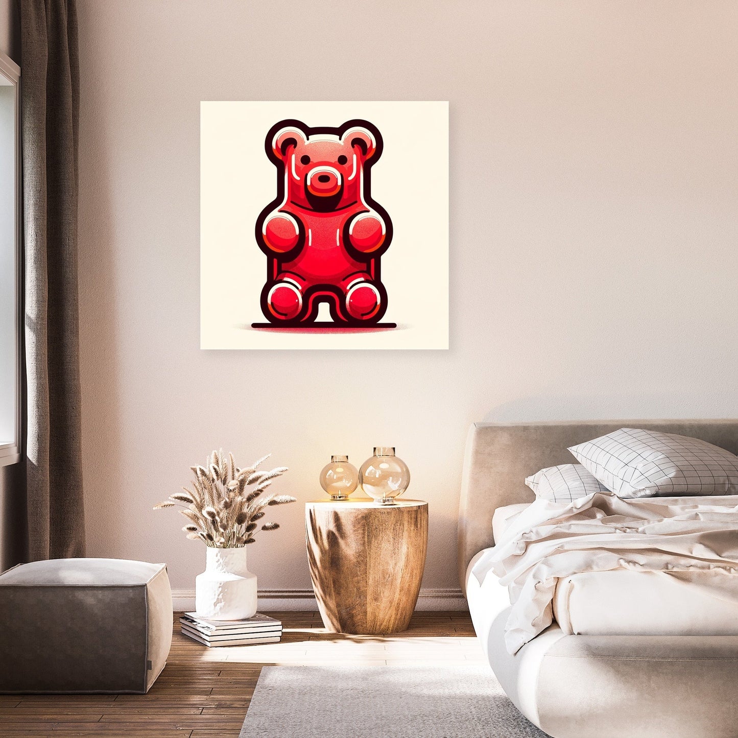 Simple Gummy Bear Canvas