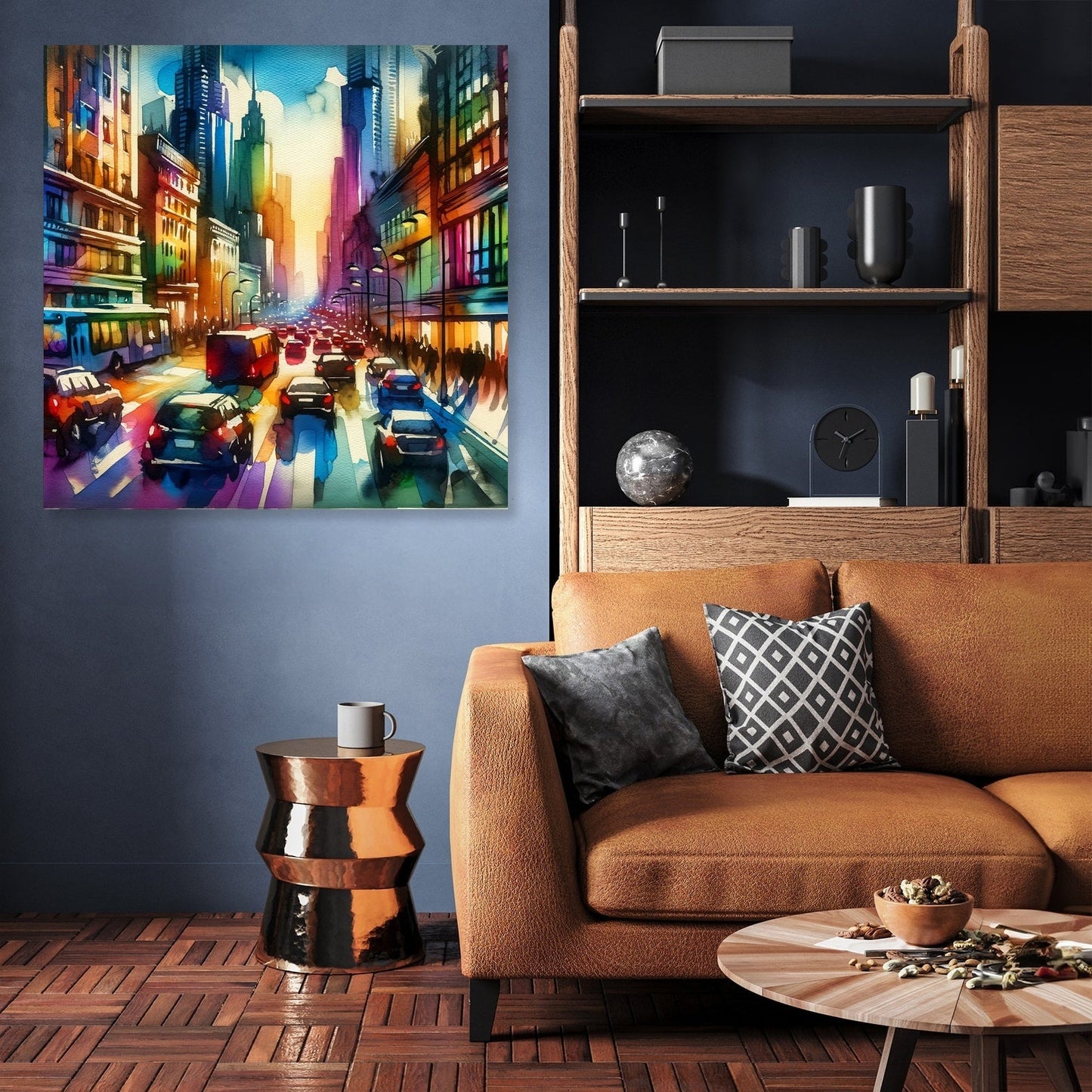 Cityscape Vibrance Canvas