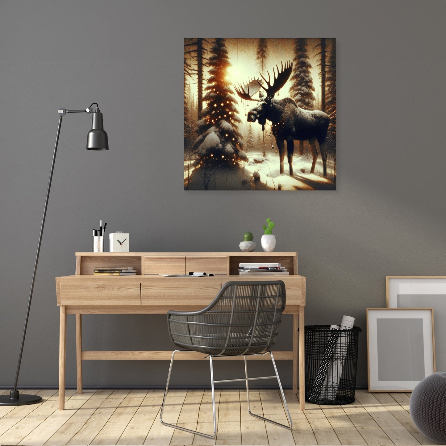 Festive Forest Majesty Canvas