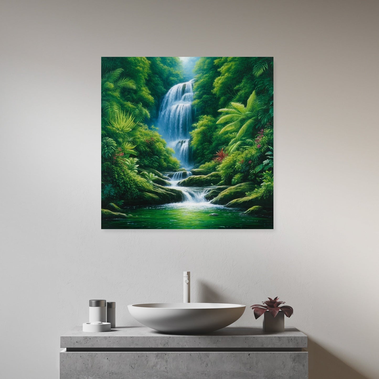 Rainforest Cascade Canvas