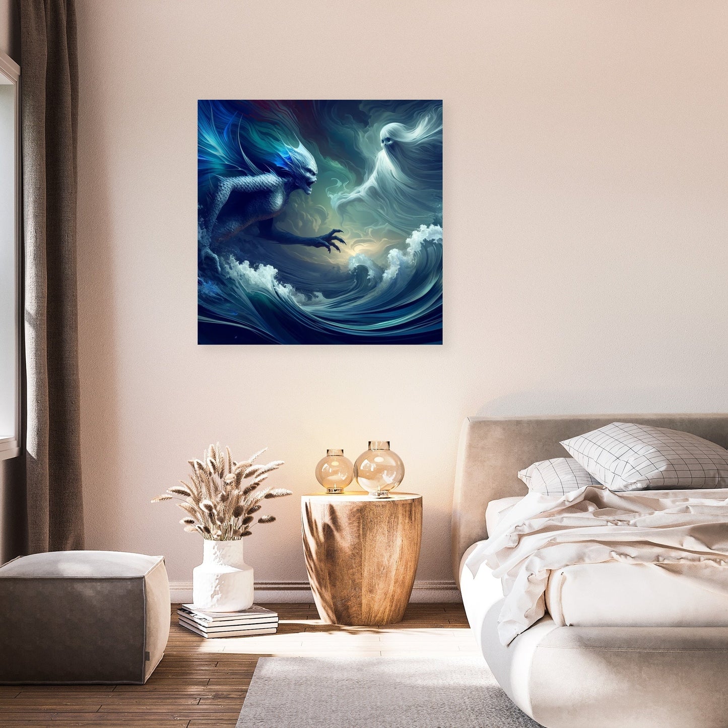 Stormy Seas Confrontation Canvas