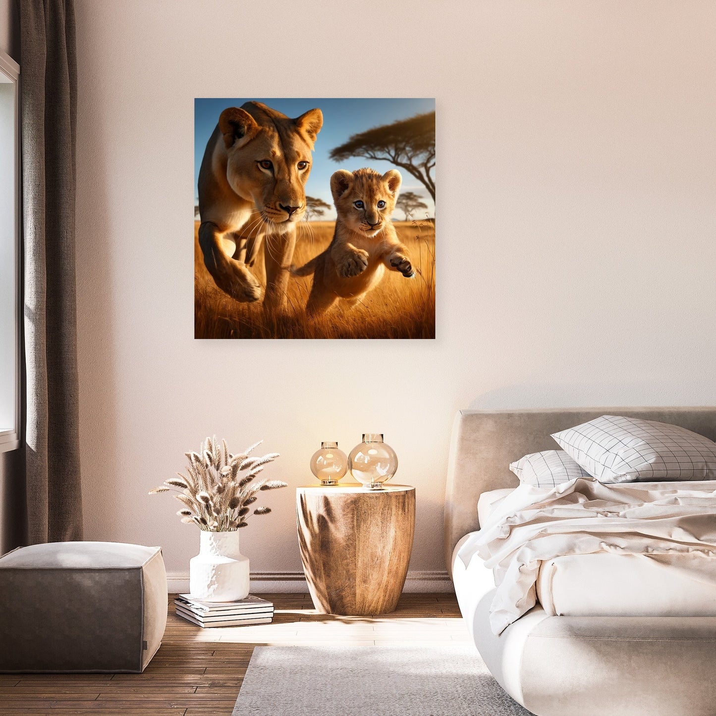 Playful Lions Canvas