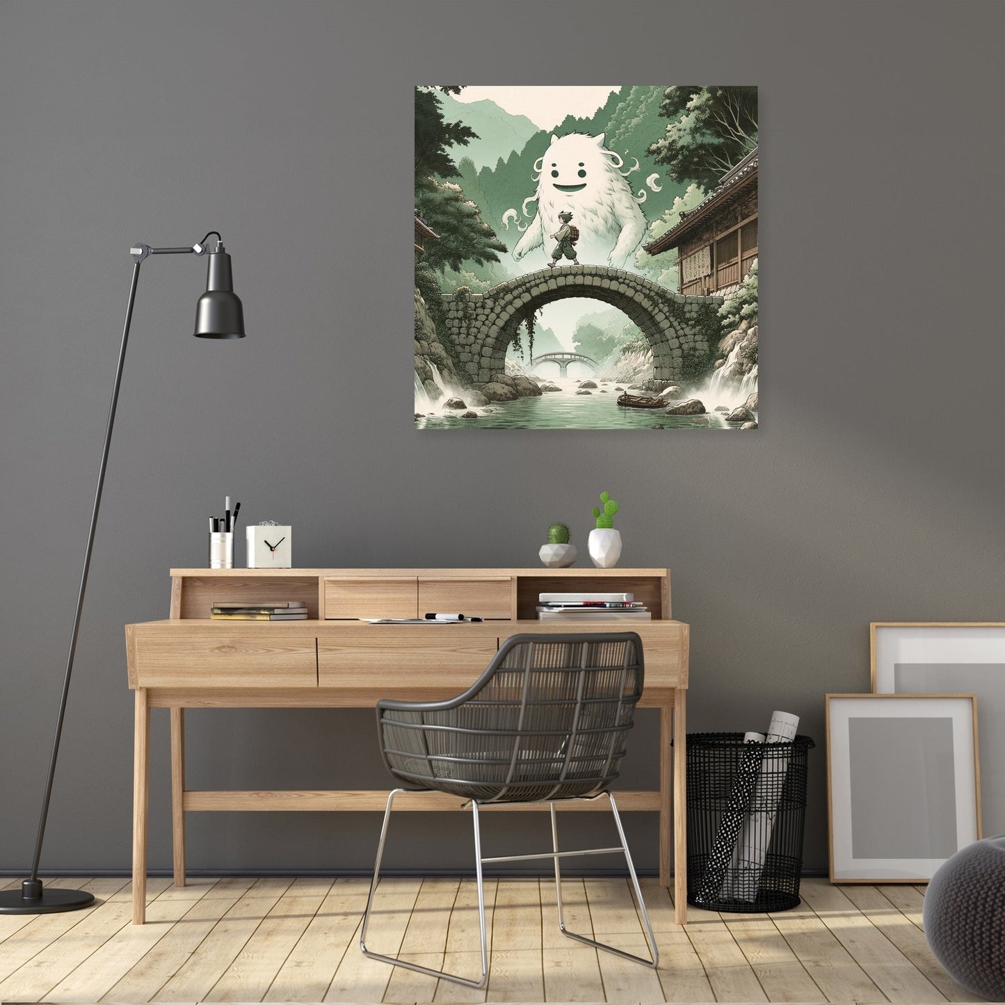 Guardian Yokai Bridge Canvas
