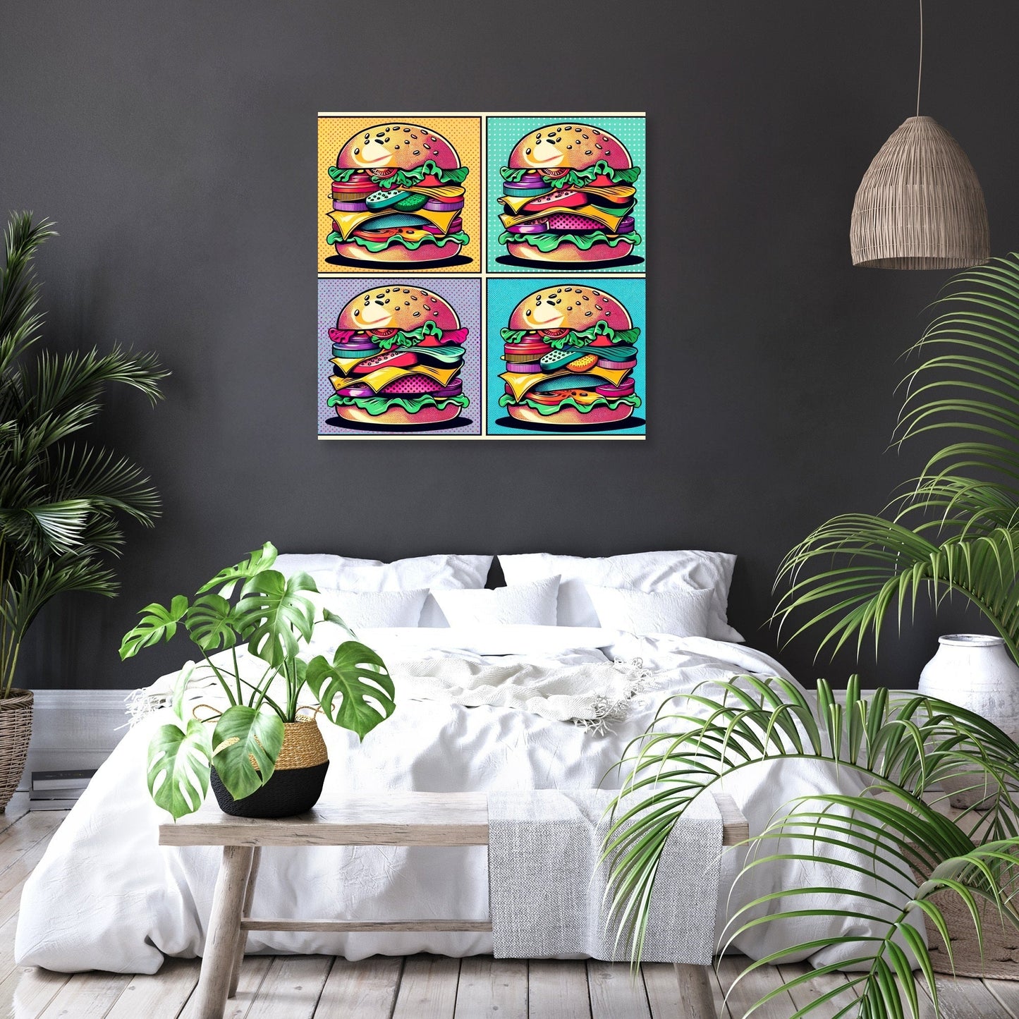 Burger Pop Canvas