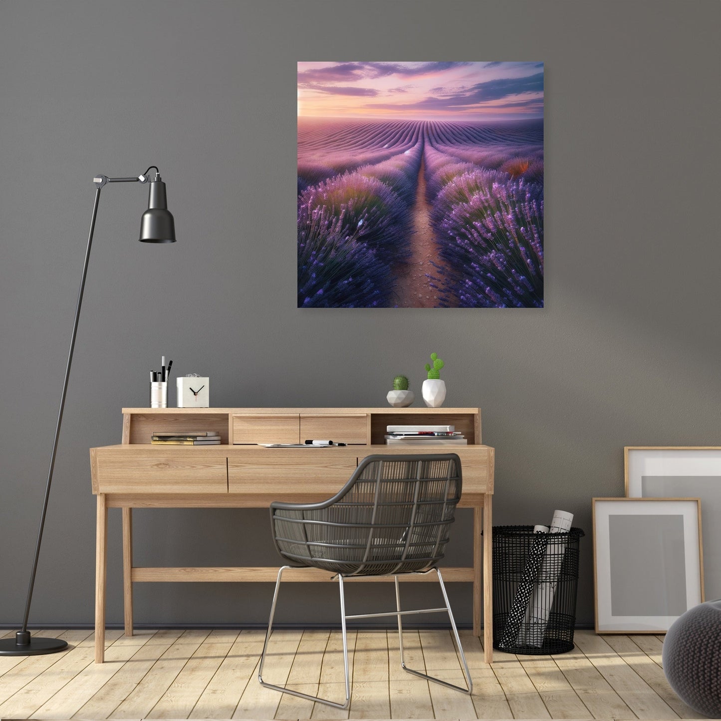 Lavender Sunset Fields Canvas