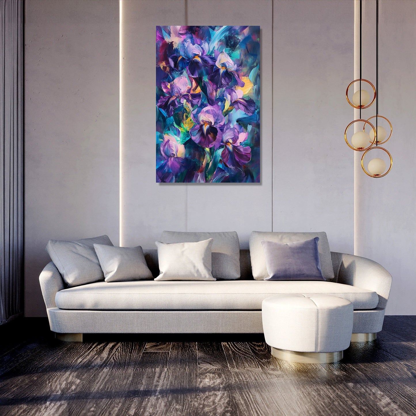 Enigmatic Iris Canvas