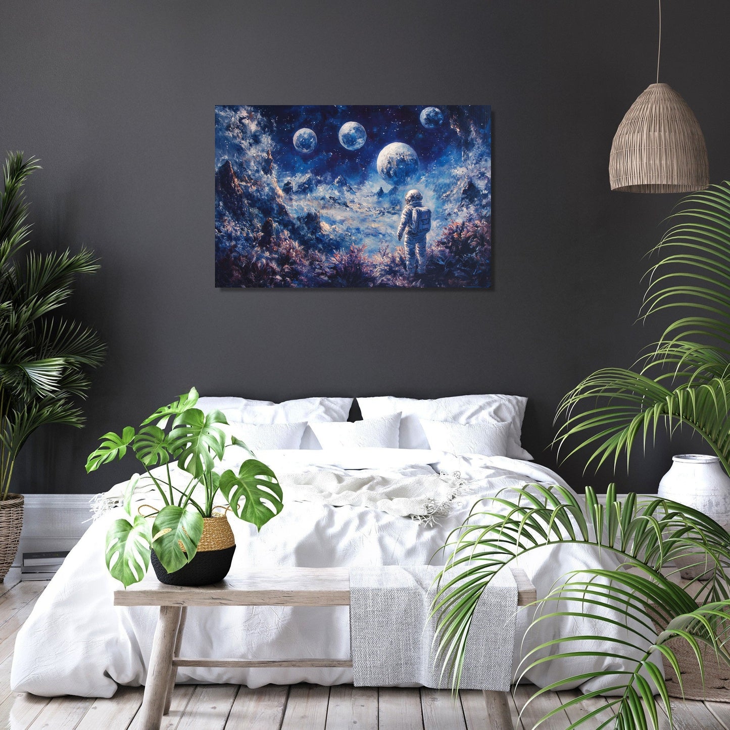 Astronaut's Longing Canvas