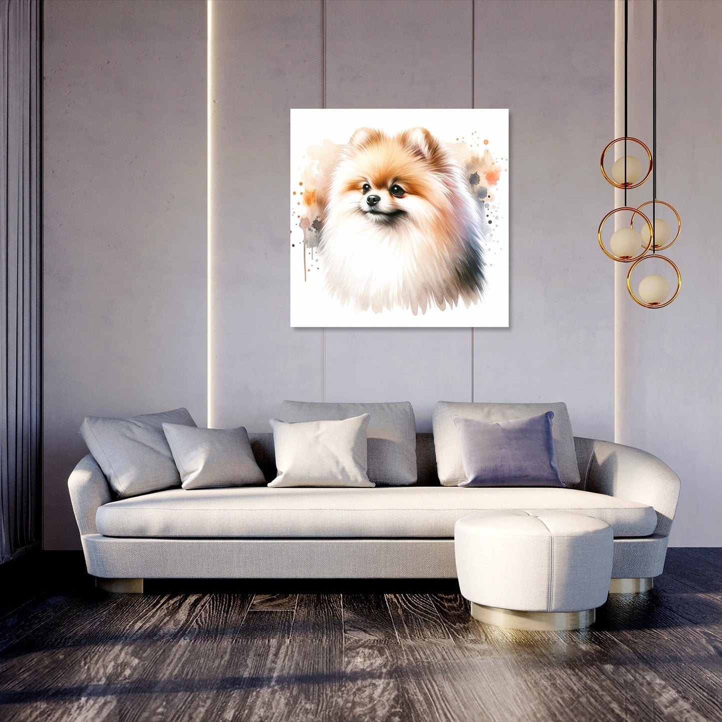 Pomeranian Elegance Canvas