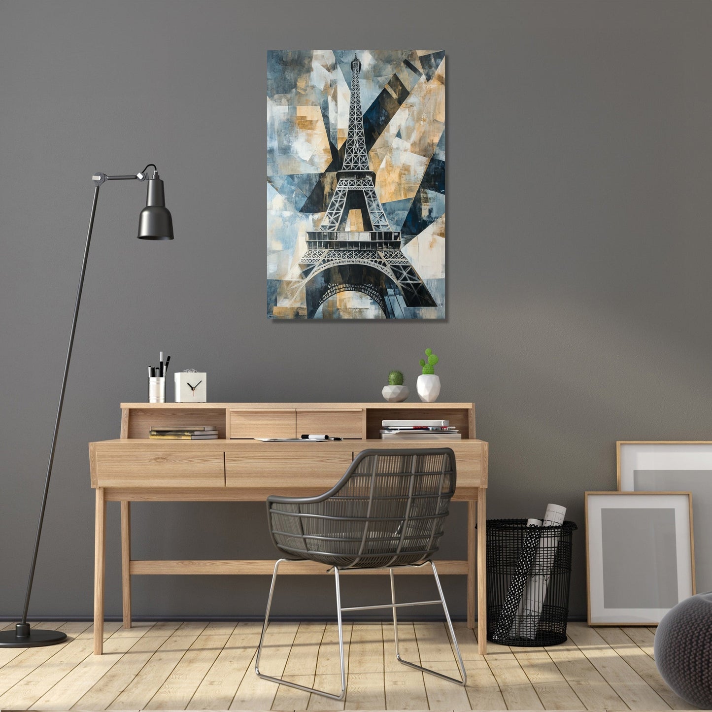 Geometric Eiffel Canvas