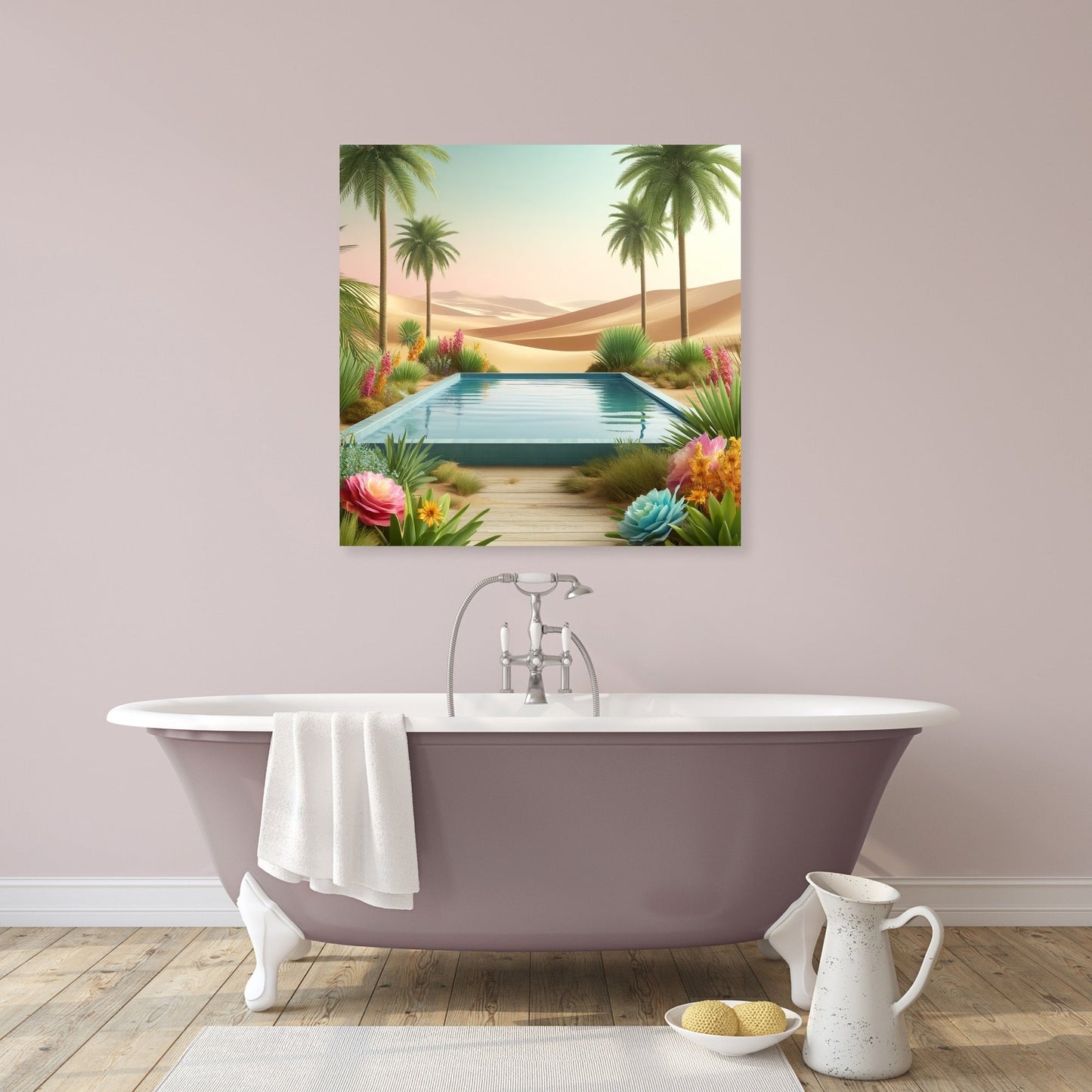Desert Oasis Tranquility Canvas