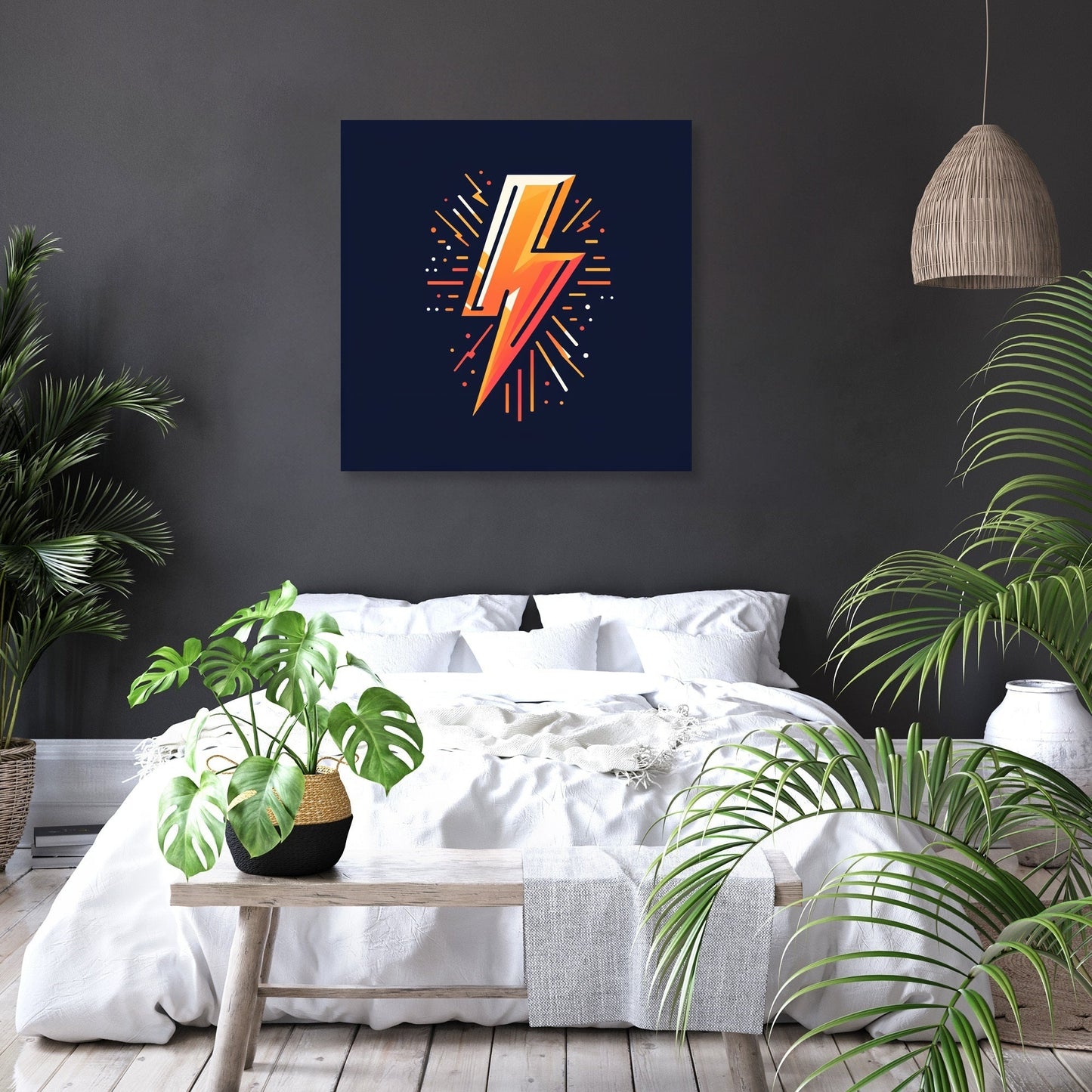 Electrifying Bolt Canvas