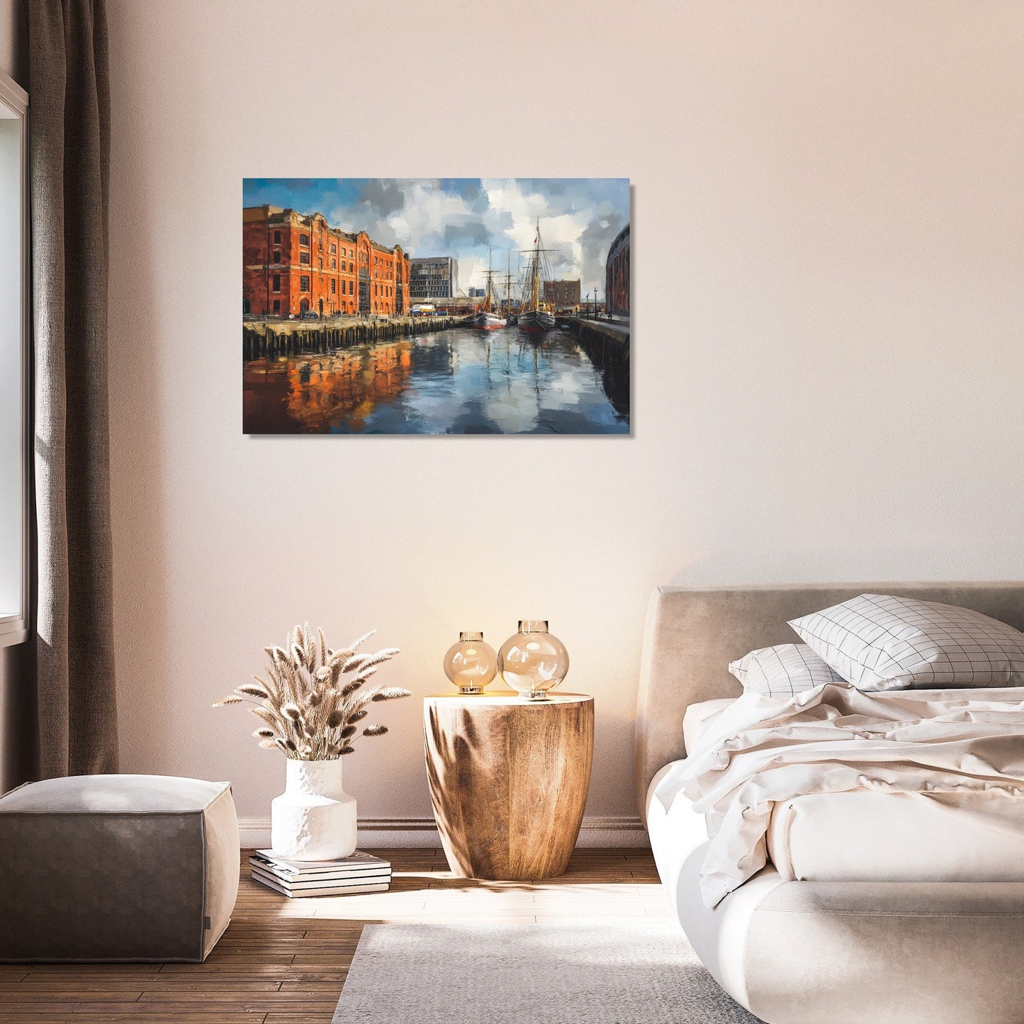 Liverpool Port Reflections Canvas