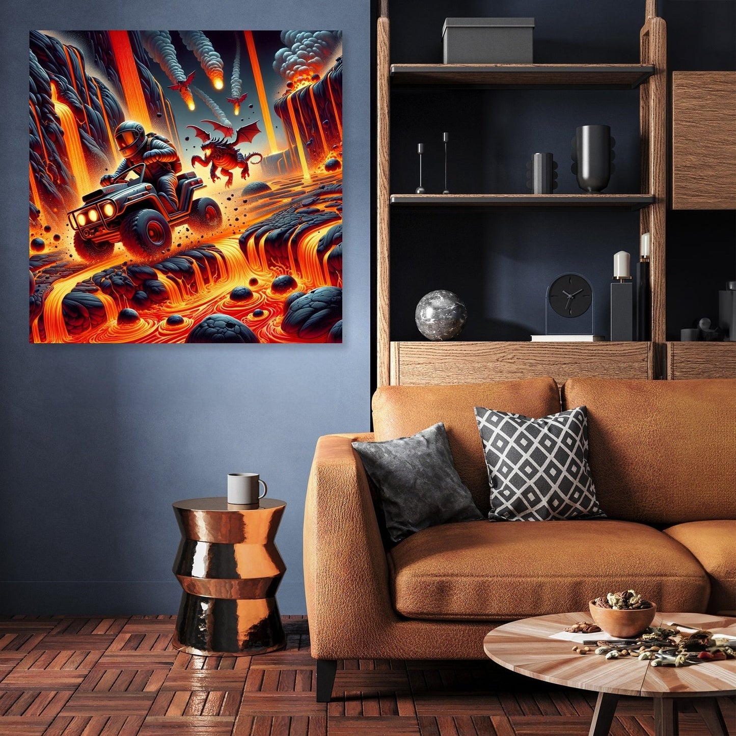 Volcanic Velocity Canvas