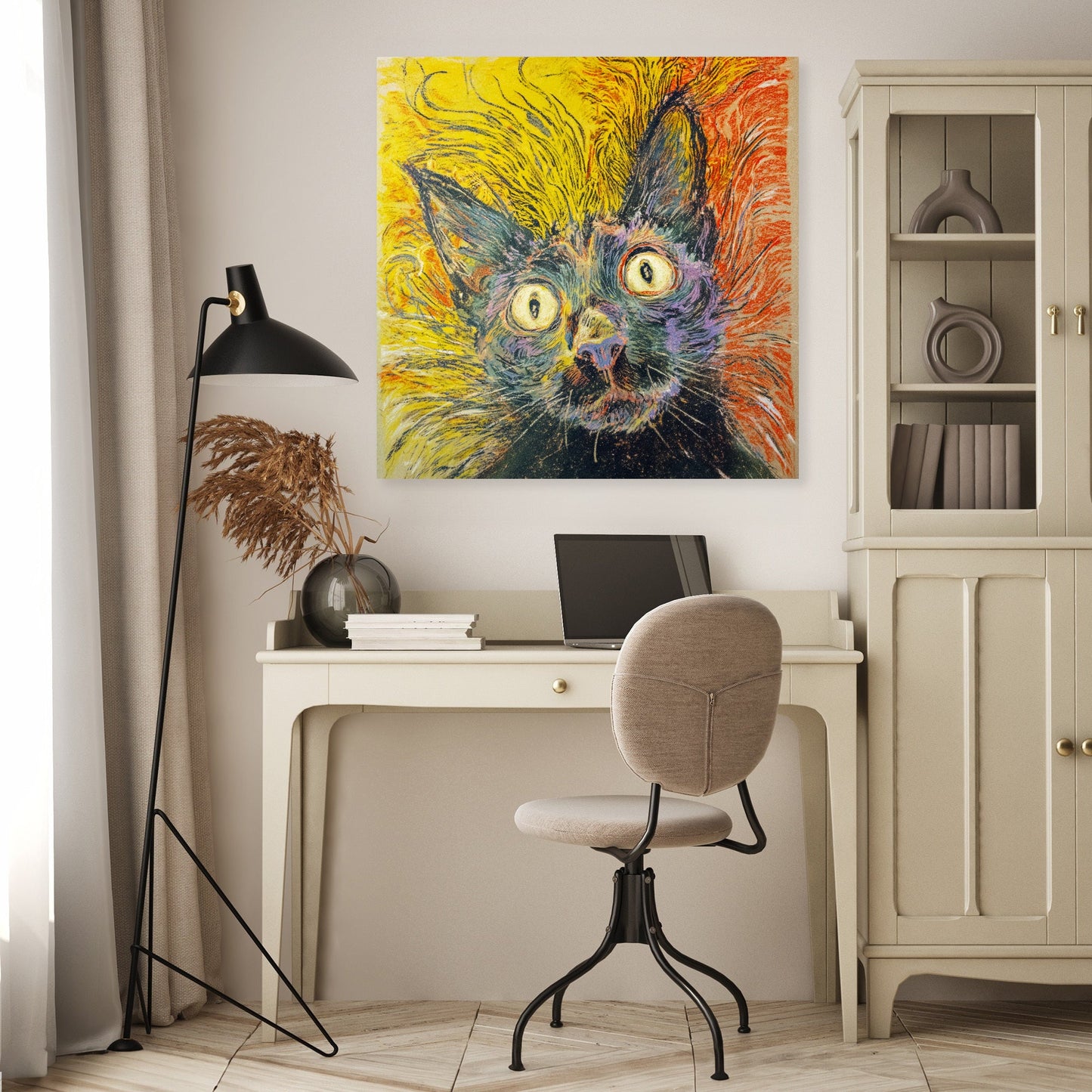Vibrant Vacuum Encounter Canvas