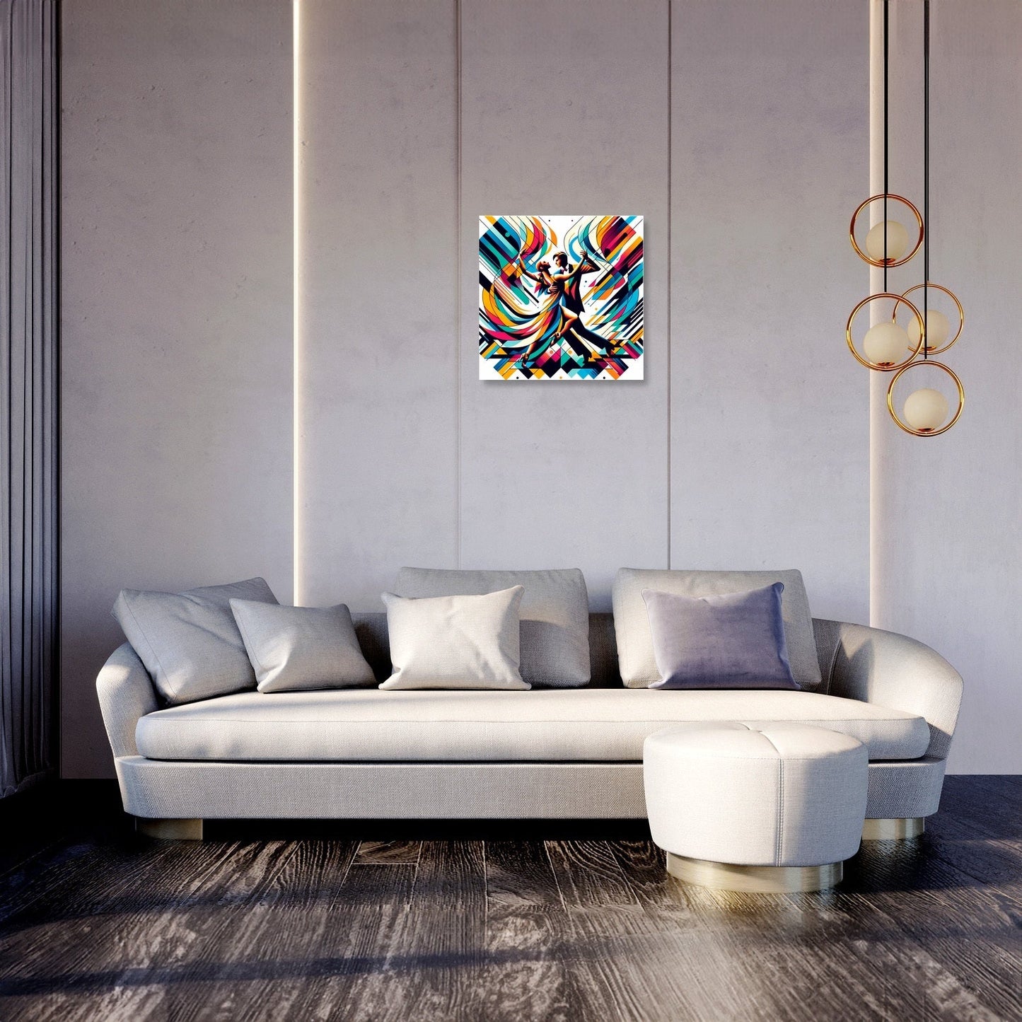 Geometric Salsa Canvas