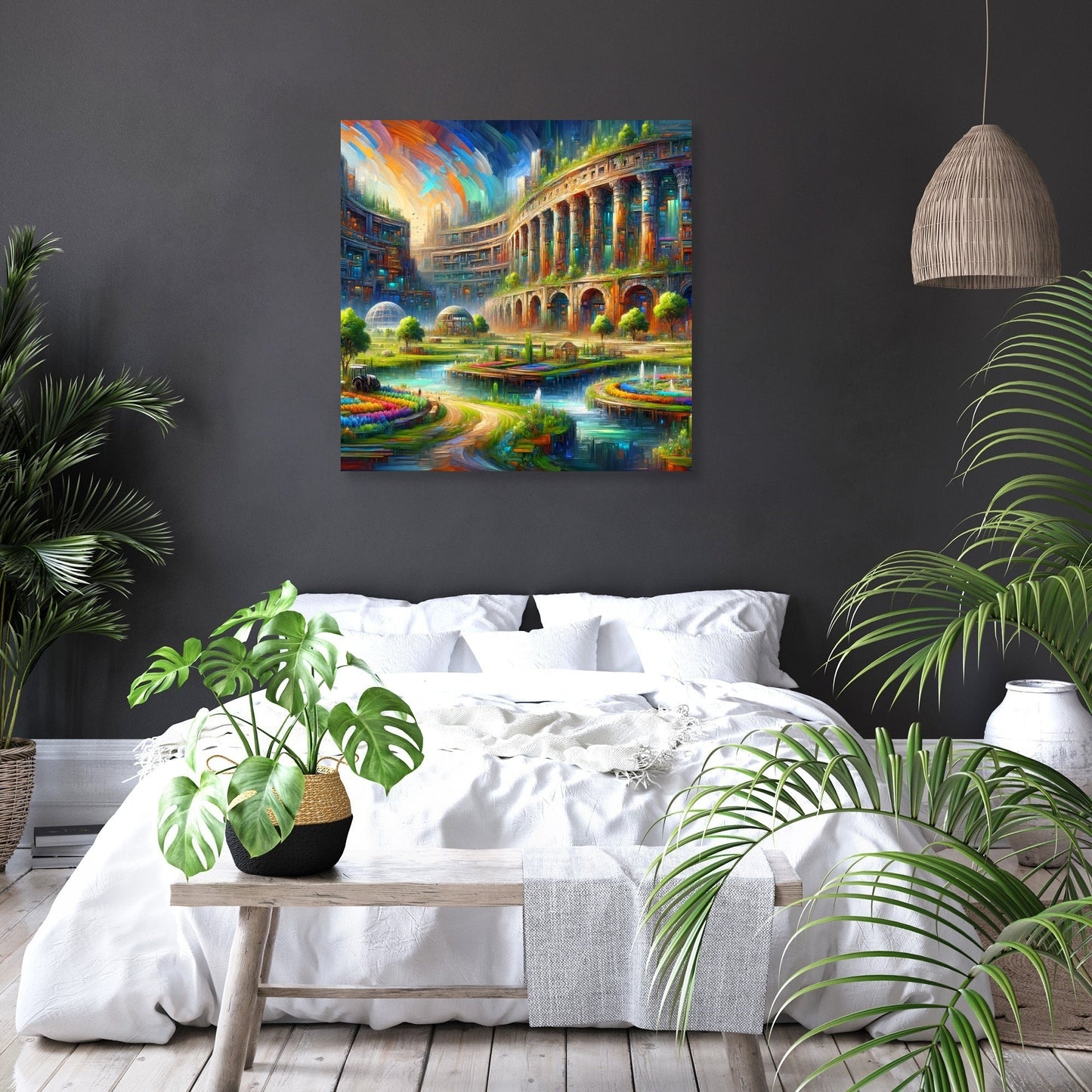 Future Echoes Amidst Ruins Canvas