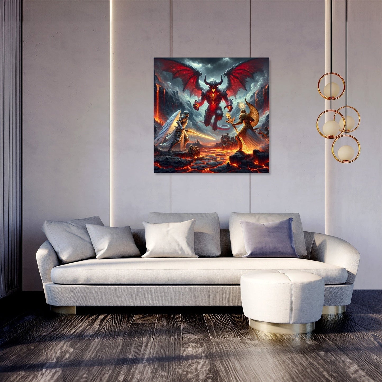 Crater Clash Canvas