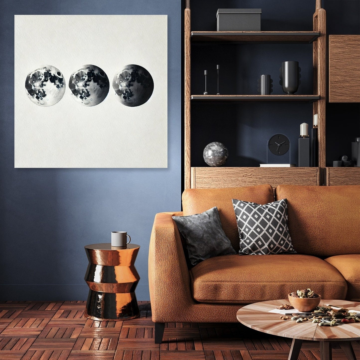 Lunar Phases Canvas