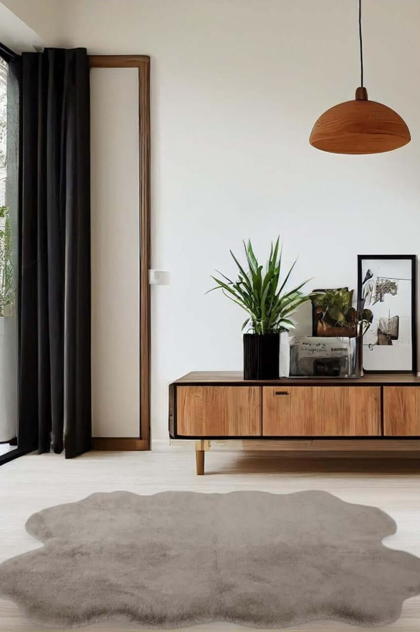 Luxury Natural Faux Fur Rug